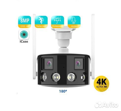 Панорамная IP-камера видеонаблюдения 4K