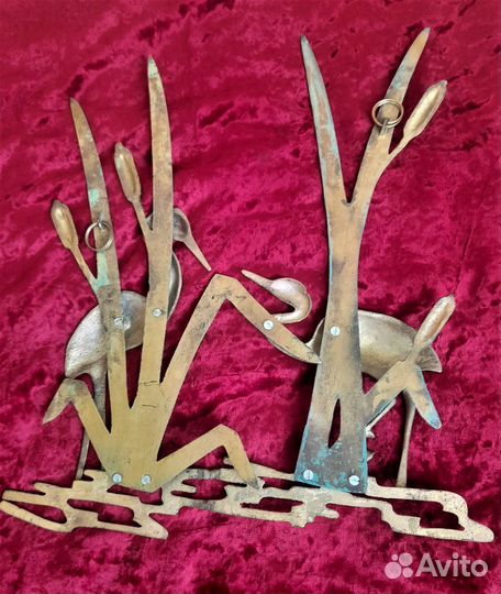 Бронзовое настенное панно