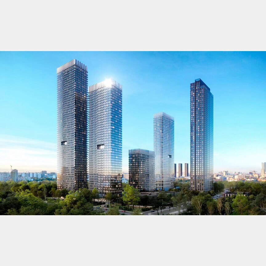 2-к. квартира, 44 м², 6/46 эт.