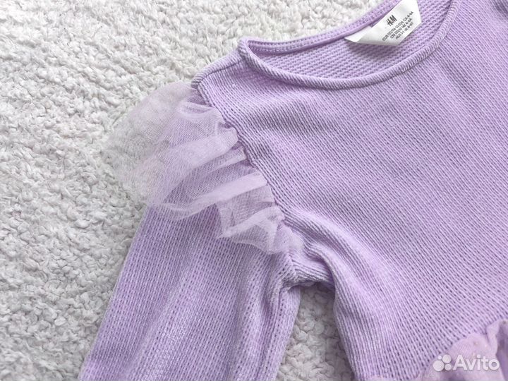Платье сиреневое 110-116 H&M для девочки