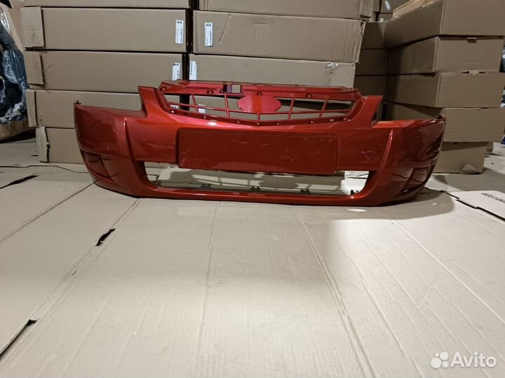 Бампер передний Лада приора цвет золотисто красный