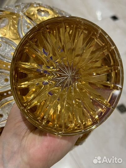 Ваза для фруктов богемия хрусталь (оригинал )