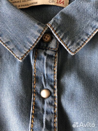 Рубашка zara для девочки 164