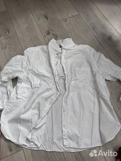 Рубашка белая hm 2xl