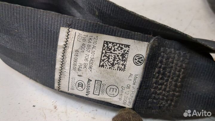 Ремень безопасности правый передний Volkswagen Golf 6