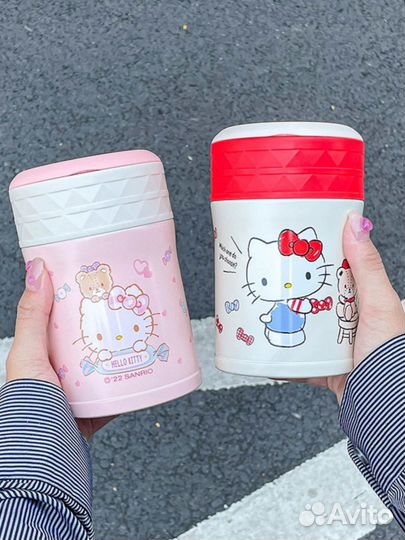 Термос для еды Hello Kitty Sanrio розовый