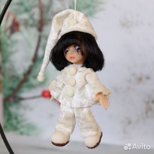 Ёлочная игрушка ручной работы Пьеро