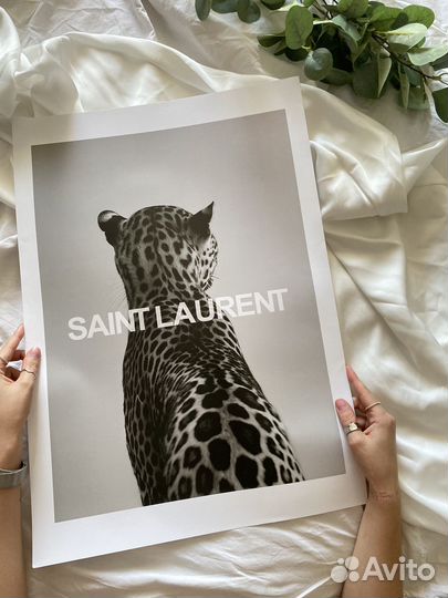 Постер интерьерный saint laurent