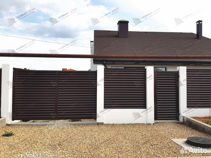 Забор жалюзи из металла