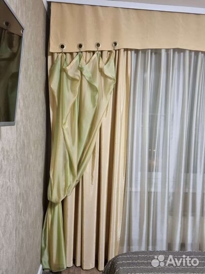 Шторы с ламбрикеном бу