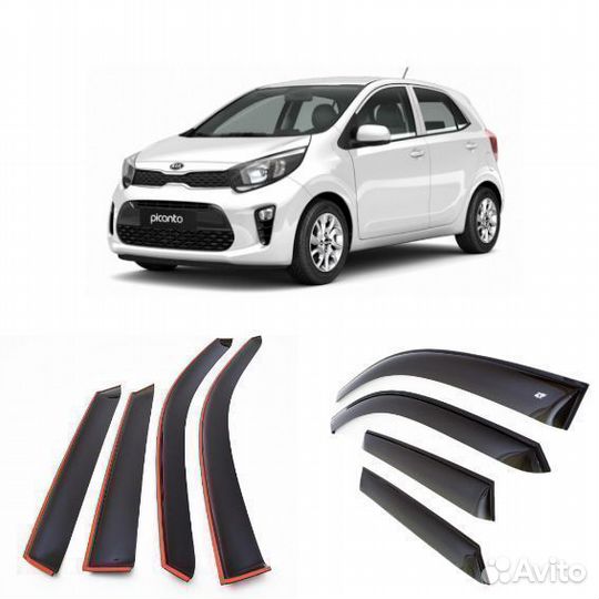 Дефлекторы окон KIA Picanto III 2017-н.в