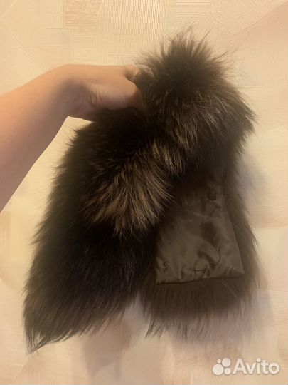Воротник из енота енот мех пушнина