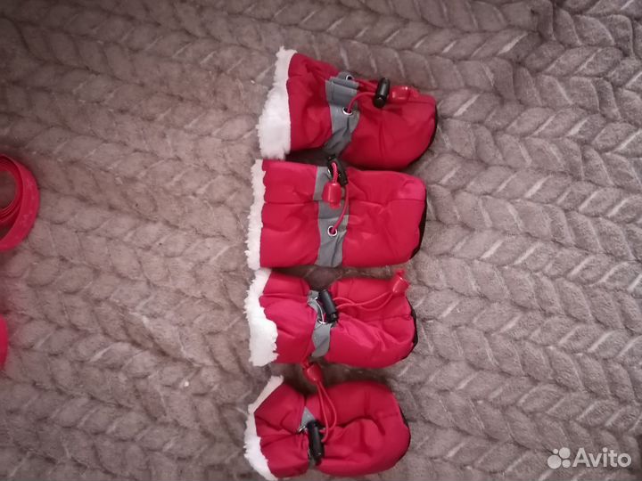 Сапожки зимние для собак