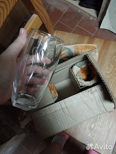 Набор стаканов вкусно и точка 6 (шт) белый, зелён