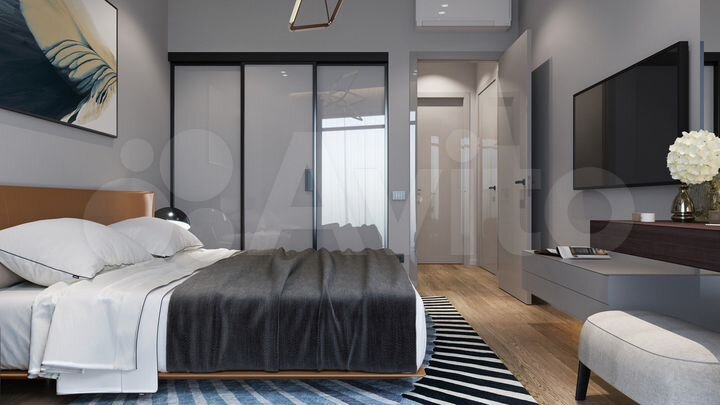 1-к. квартира, 55 м², 17/21 эт.