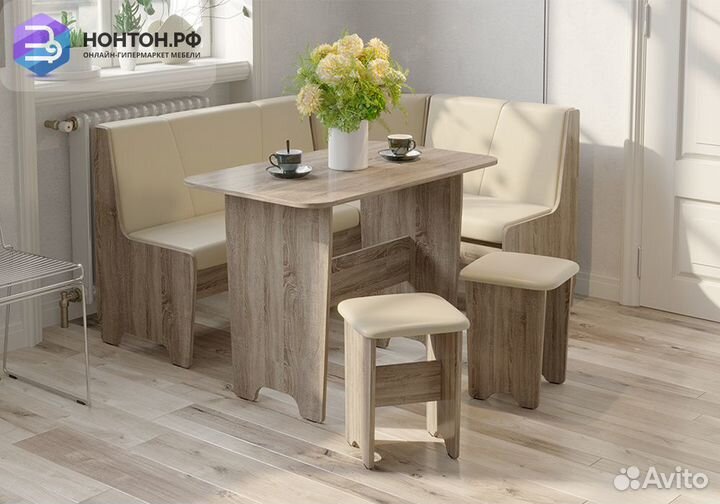 Кухонный уголок Техас исп.1 дуб сонома трюфель / э