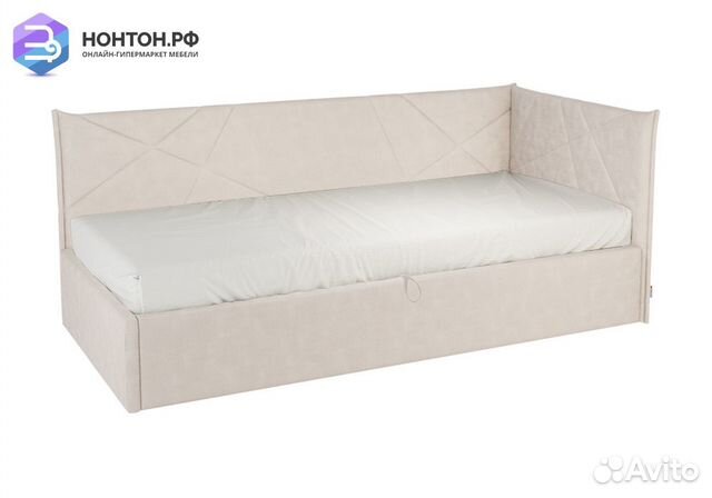 Кровать Квест 0.9 кремовая