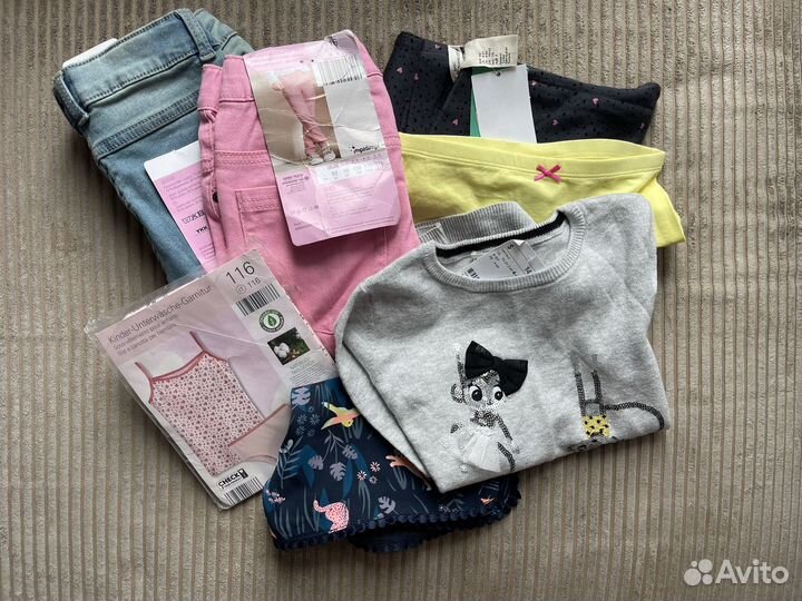 Одежда пакетом на девочку 110 116