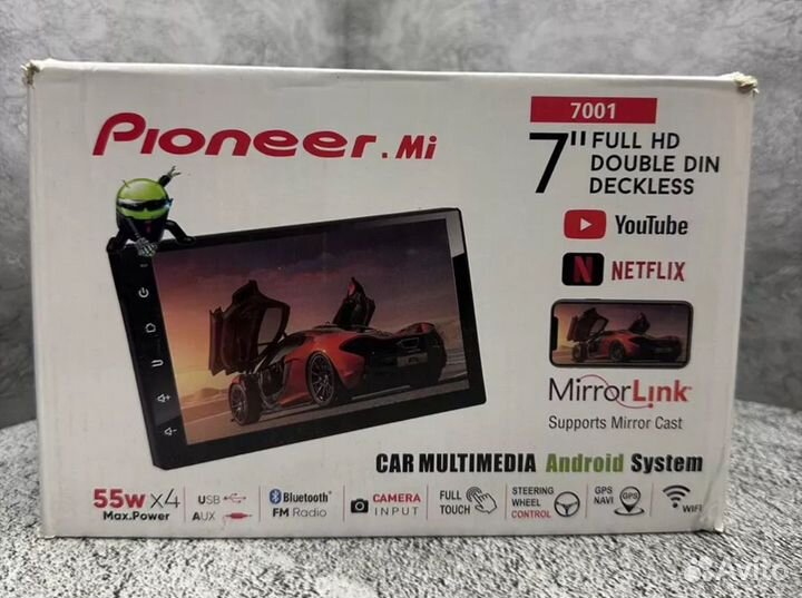 Магнитола android 2din pioneer