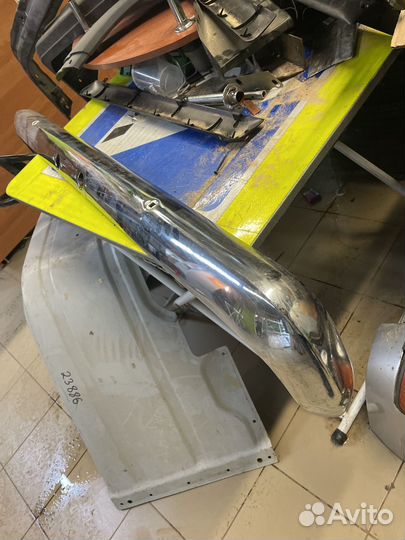 Бампер задний Москвич иж 412 хром