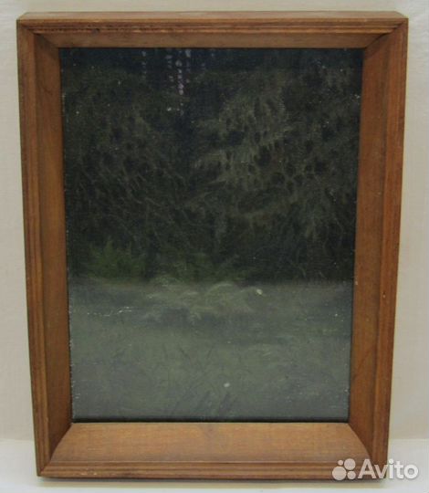 Картина старинная. Пейзаж. 