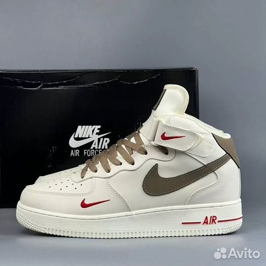 Nike Air Force 1 High Beige с Мехом