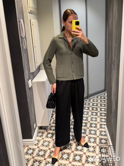 Кардиган шерстяной,хаки