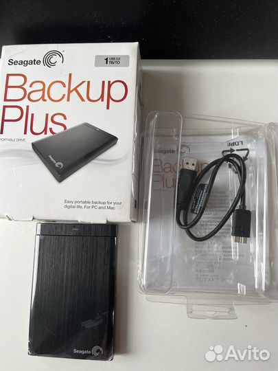 Переносной жёсткий диск seagate backup plus 1 tb