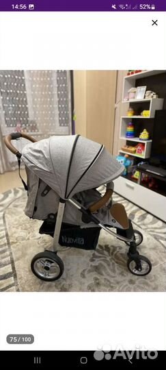 Прогулочная коляска Nuovita Corso серая