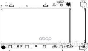 Радиатор сист. охл. subaru forester 2.0 2002