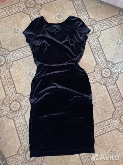 Бархатное платье размер s