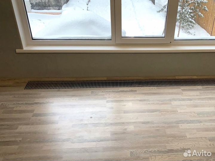 Внутрипольные конвекторы разной длины