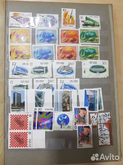 Альбом марок Китая 1980-1990 2 часть