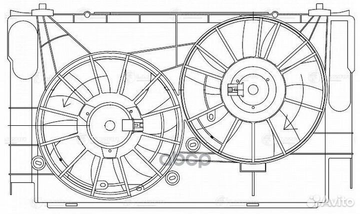 Вентилятор радиатора Toyota RAV 4 (13) 2.0i (2