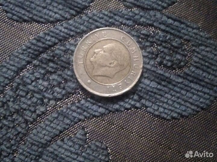 Турецкая монета для коленцанера 50 kurus