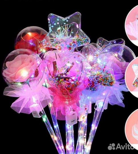 Волшебный светящийся шар с Розой внутри оптом