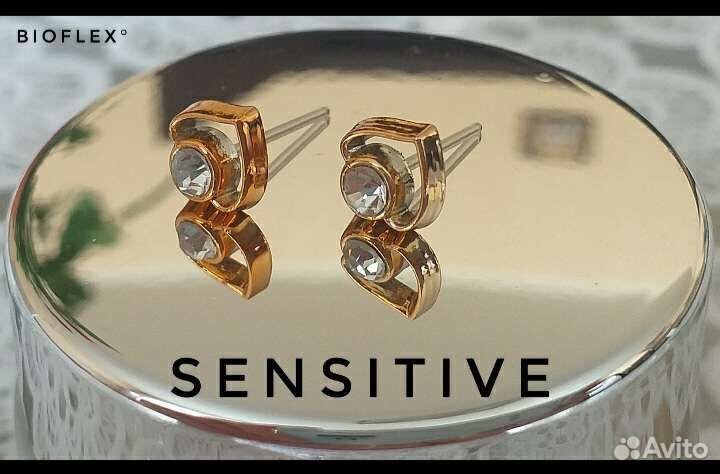 Серьги гипоаллергенные Акрил/Биофлекс