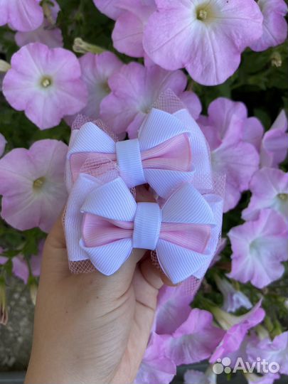 Бантики для волос ручной работы