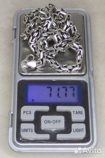 Серебряная цепь квадратный Кардинал 72 грамма/56см