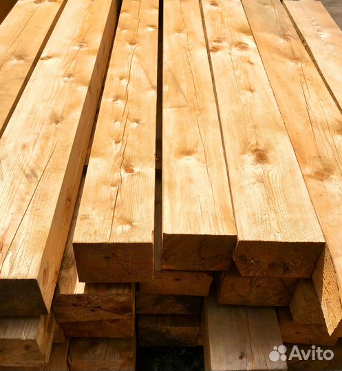Брус для стоительства, лиственница, 100х150мм