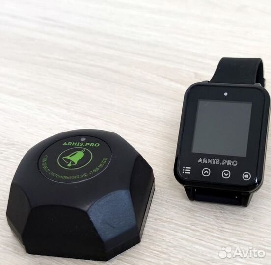 Кнопка вызова модель Бургер и пейджер на руку