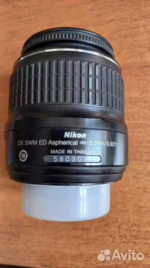 Объектив Nikon AF-S 18-55mm 1:3.5-5.6giied