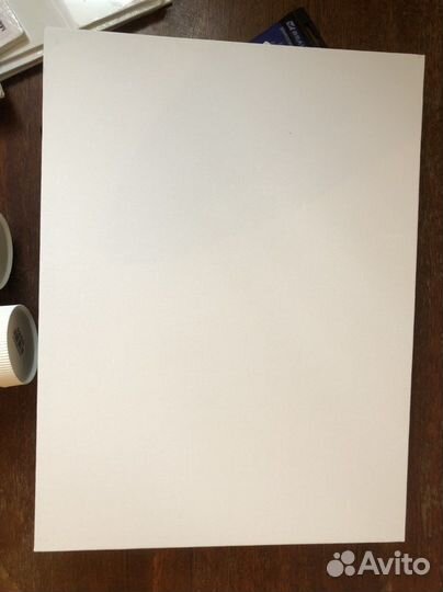 Холст грунтованный на картоне мелкозернистый