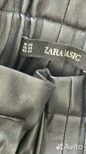 Шорты женские кожаные zara