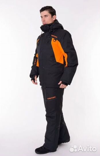 Костюм-поплавок скиф-40пктк.Таслан Чёрно-оранжевый