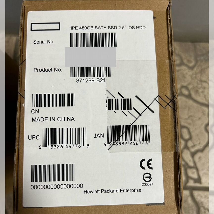 [871289-B21] Жесткий Диск Hp Ssd 480gb 871289-B21 871638-001