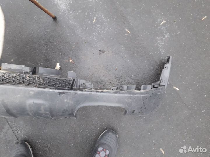 Нижняя накладка (Юбка) заднего бампера Санг Йонг э