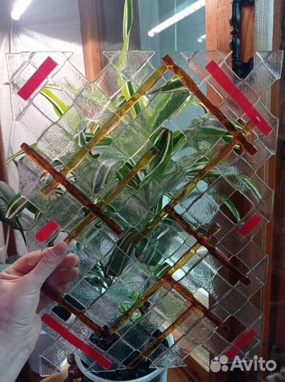 Декор аквариума, флорариума, витраж 30х40см