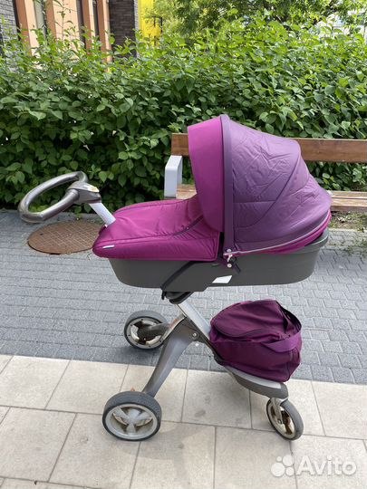 Коляска Stokke xplory v4 люлька+шасси