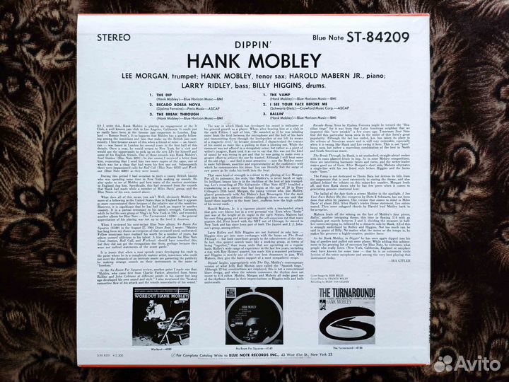 Hank Mobley – Dippin' 1st Japan 1981 King Record 2